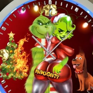 COPY - Grinch happy Christmas clock